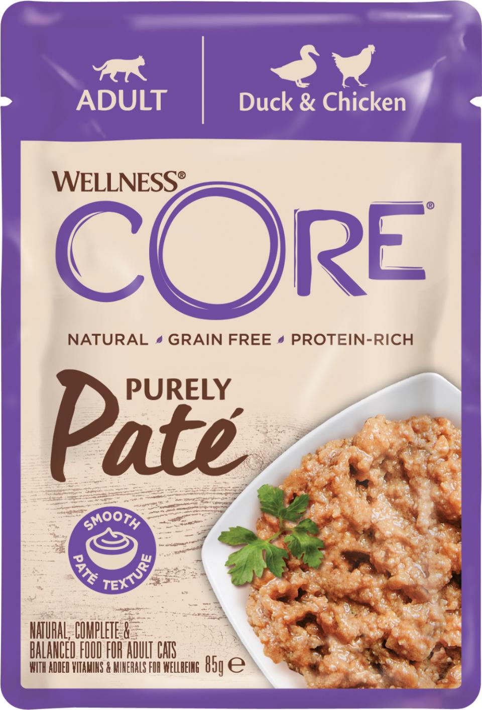 Core adult Purely Paté duck & chicken kissalle 85 g