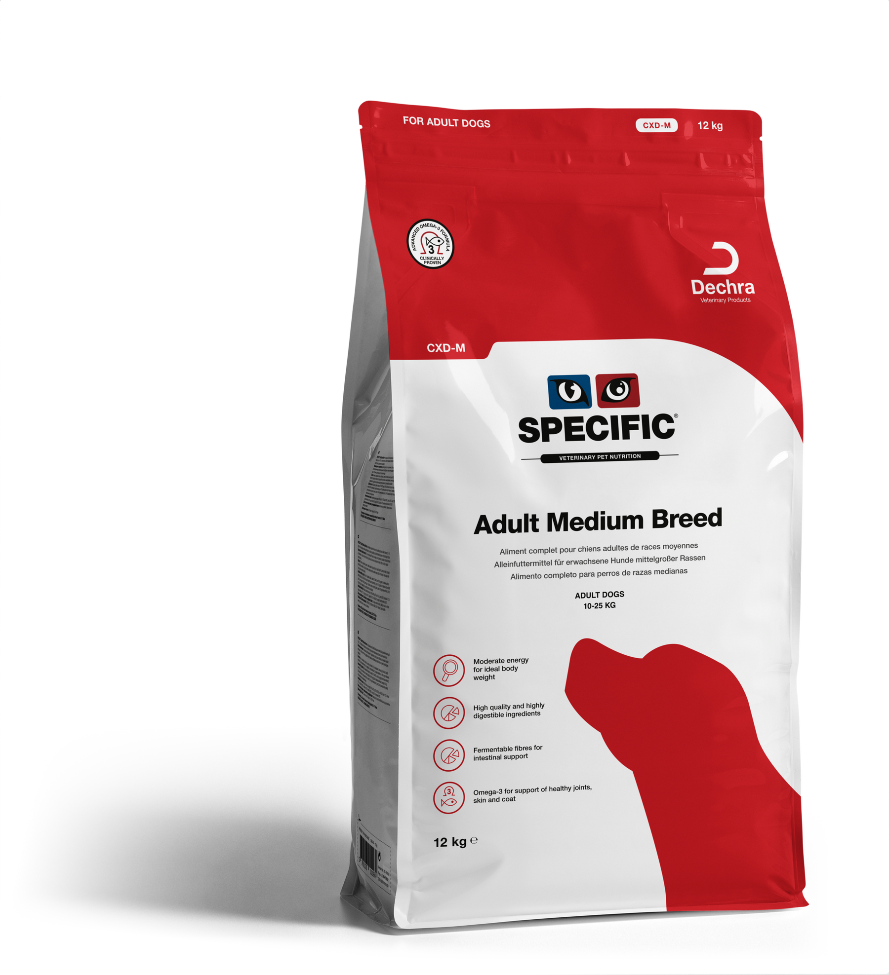 Specific CXD-M Adult Medium Breed koiralle 12 kg RIKKOONTUNUT
