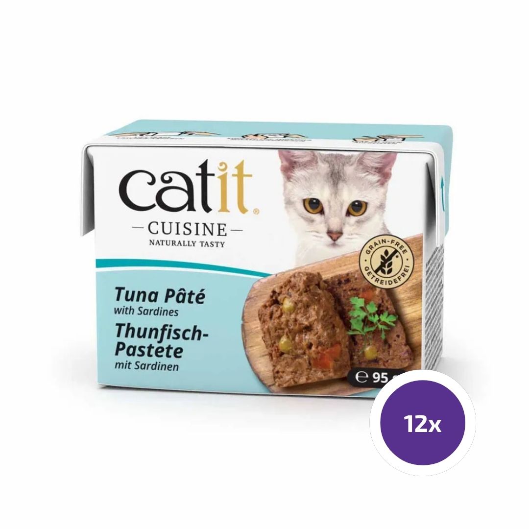 Catit Cuisine Pate Tuna & Sardines kissalle 12 x 95 g SÄÄSTÖPAKKAUS