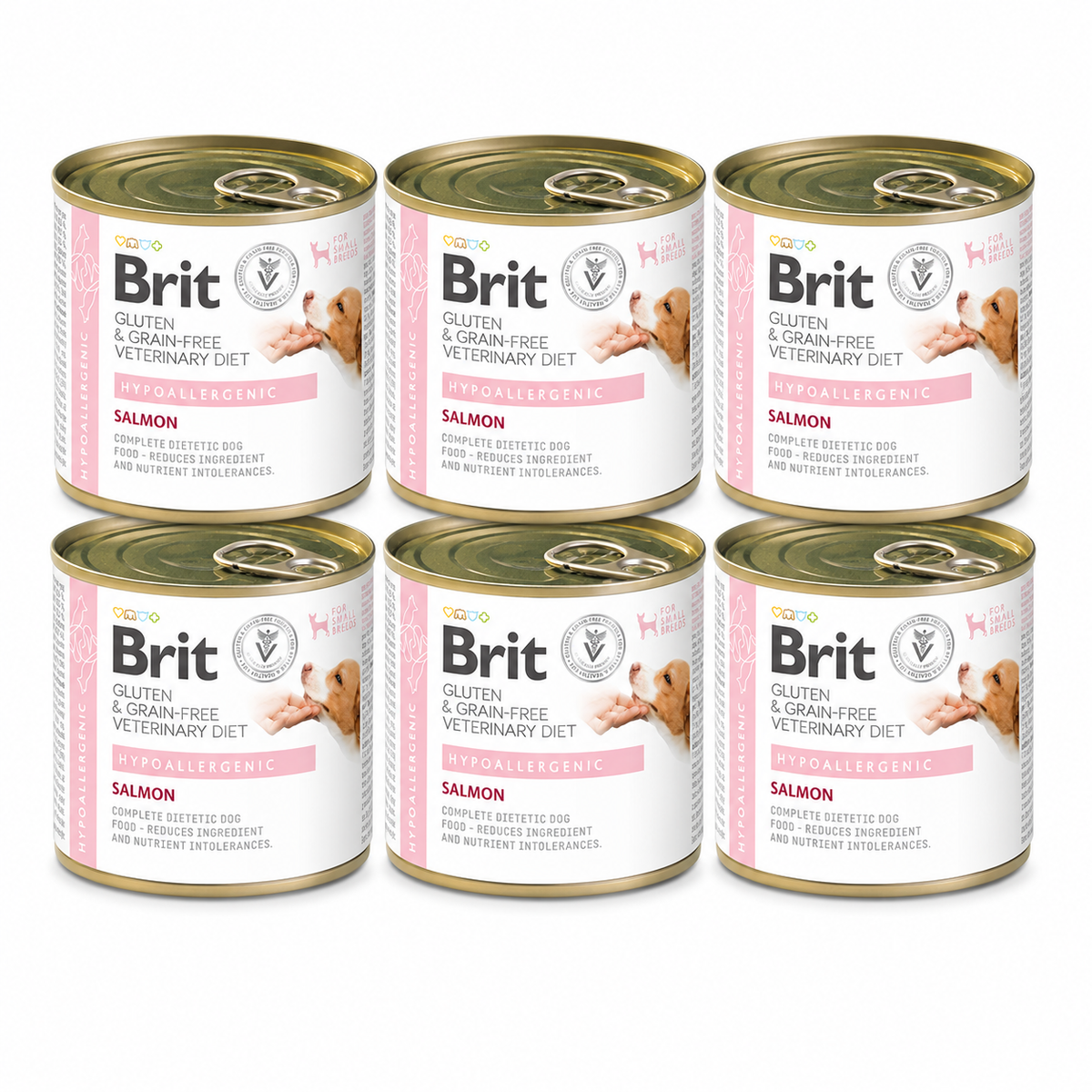 Brit Veterinary Diet Hypoallergenic Salmon koiralle 6 x 200 g