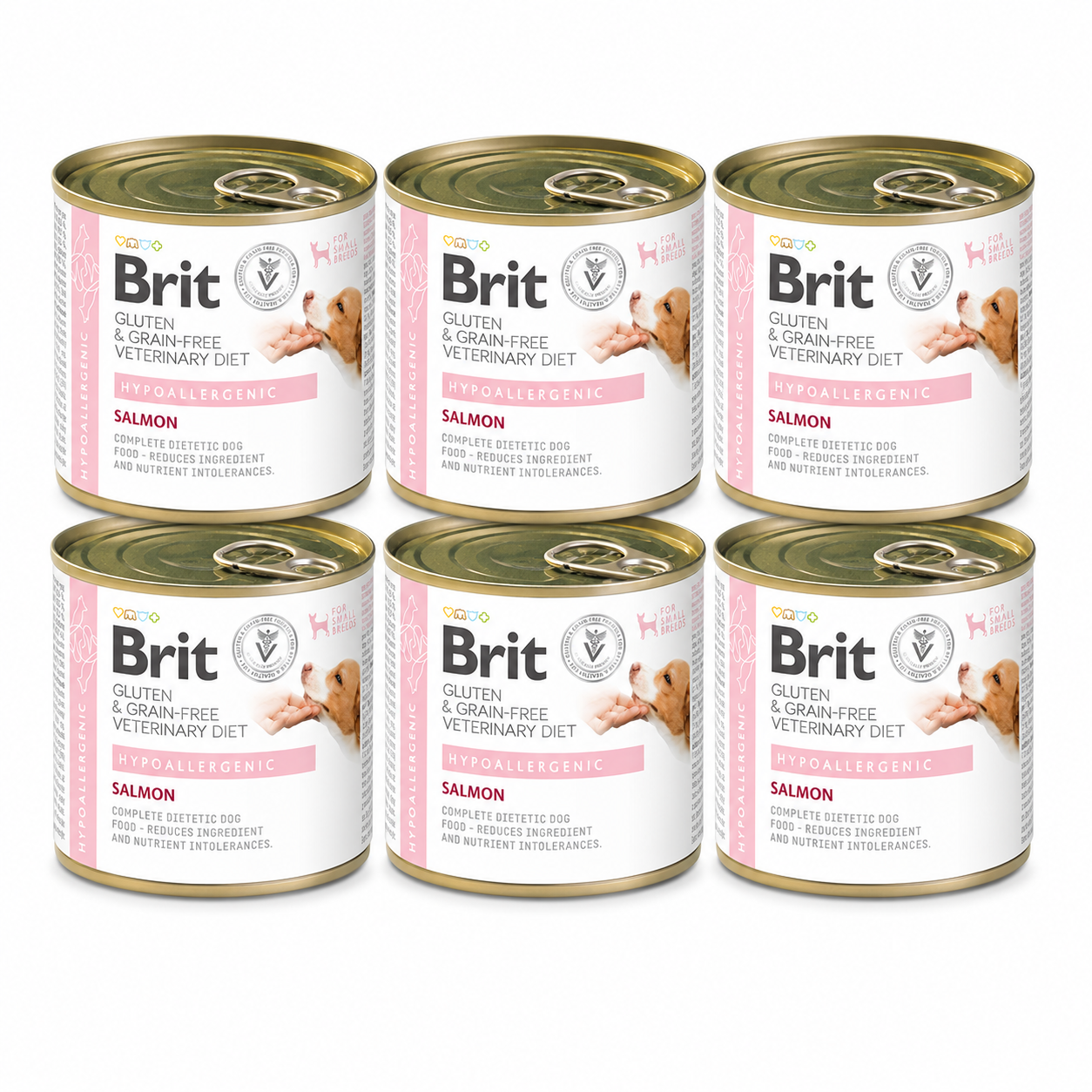 Brit Veterinary Diet Hypoallergenic Salmon koiralle 6 x 200 g