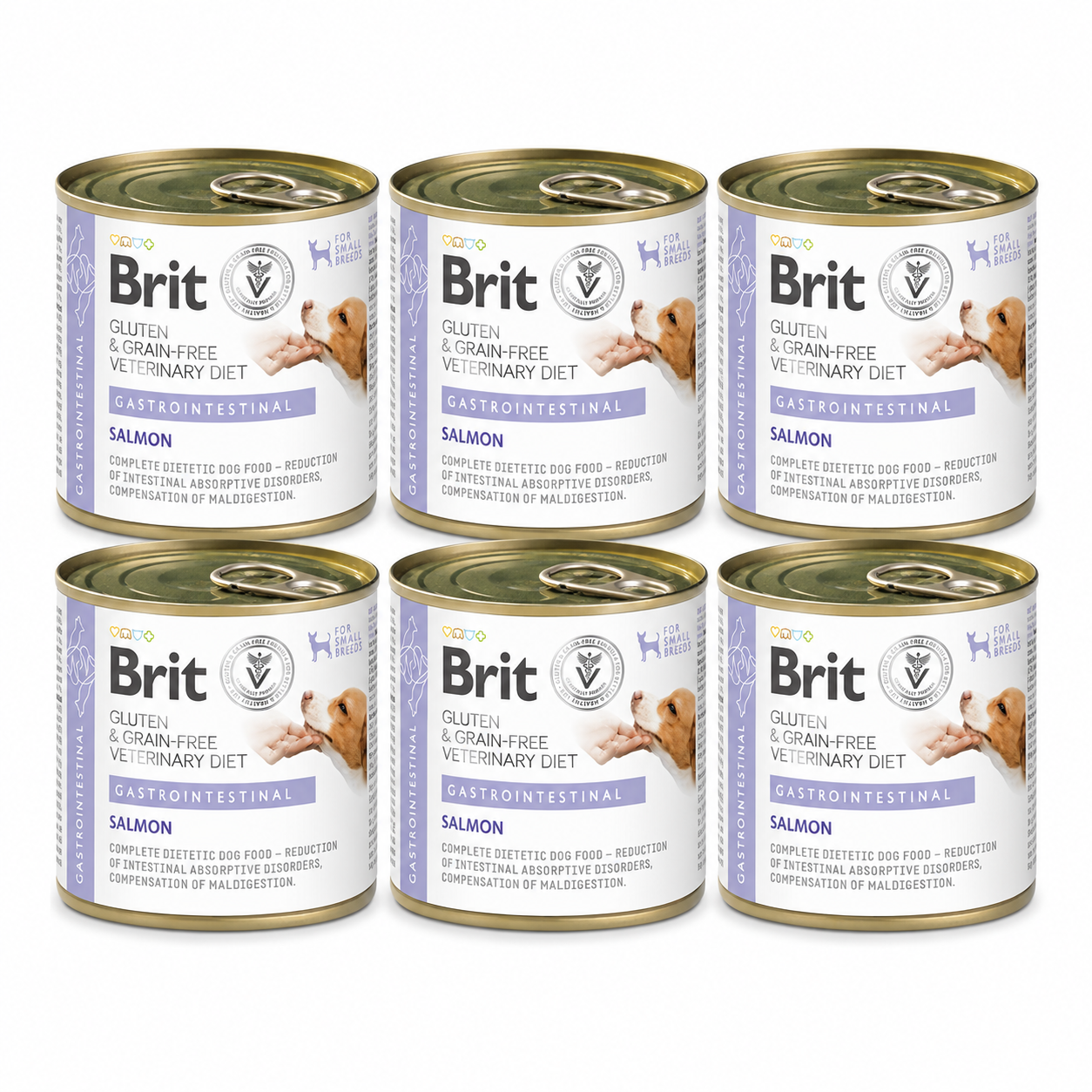 Brit Veterinary Diet Gastrointestinal Salmon koiralle 6 x 200 g