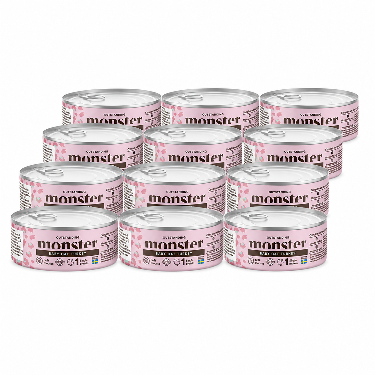 Monster Cat Baby Mousse 12 x 100 g
