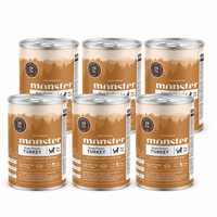 Monster Dog Adult Single Protein Turkey koiralle 6 x 400 g