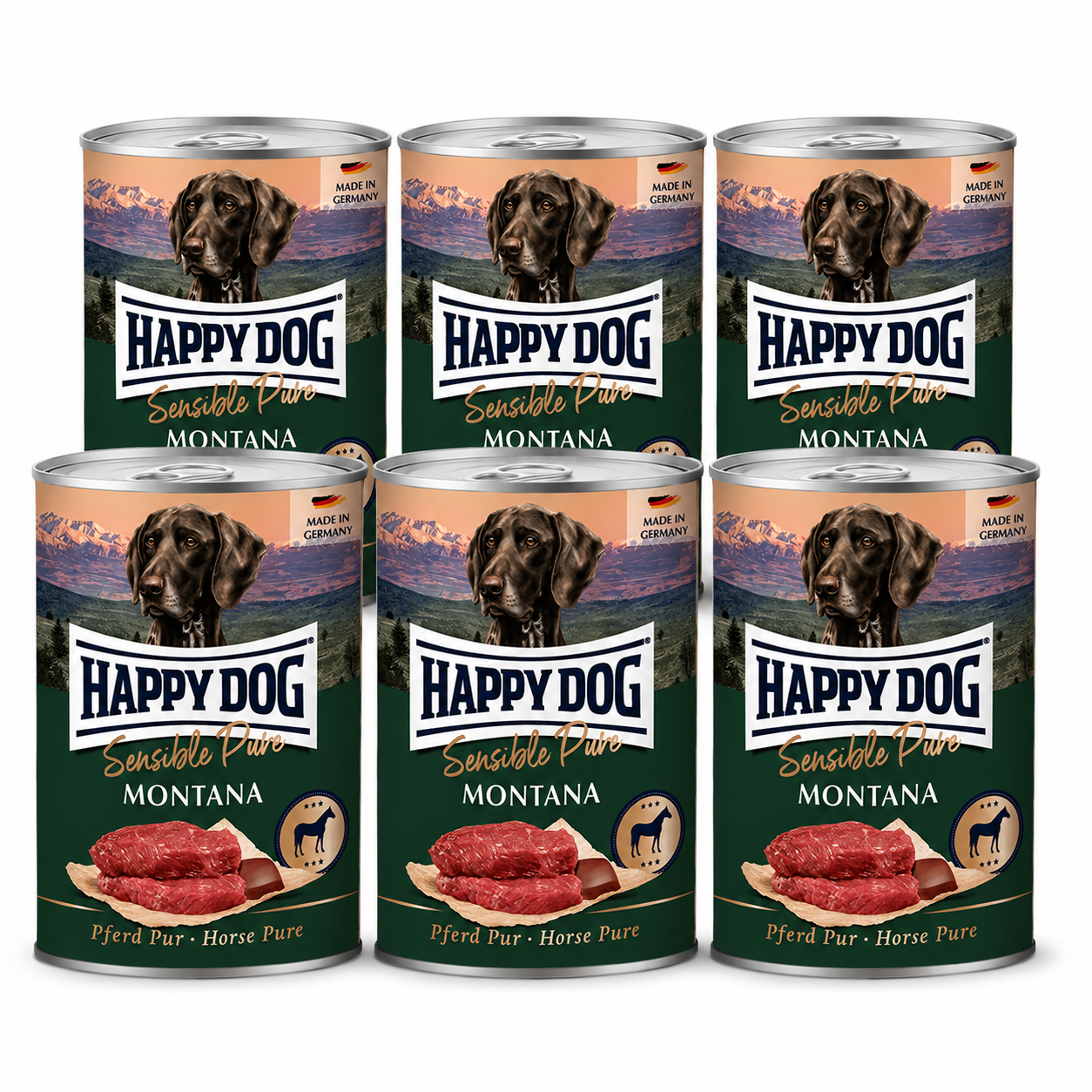 Happy Dog Pur Montana – Hevonen 6 x 400 g