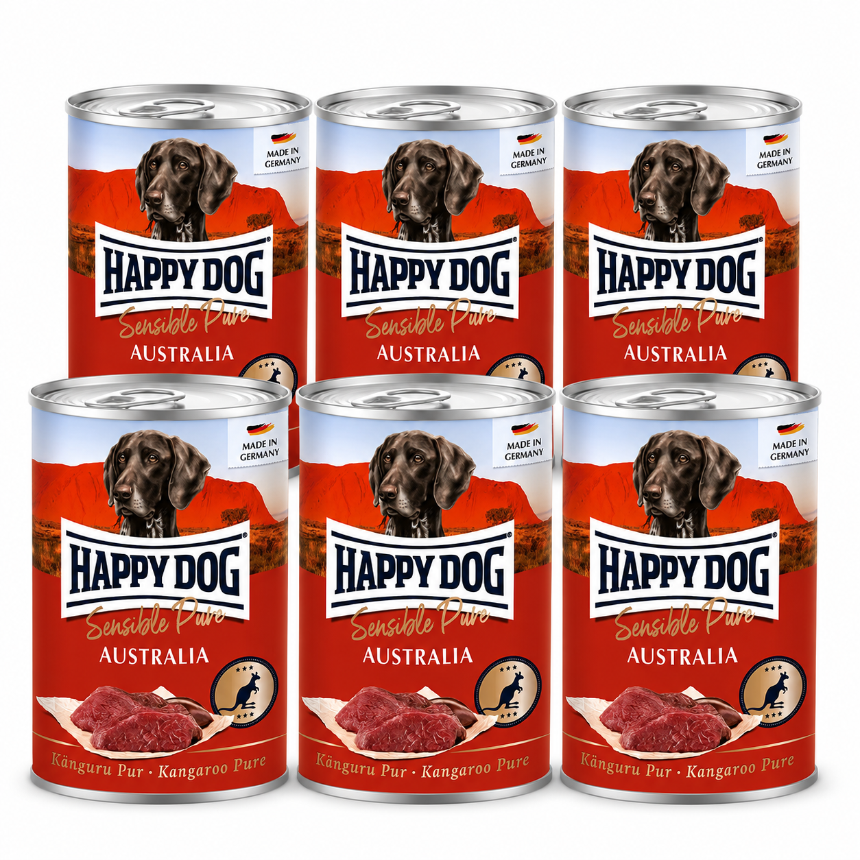 Happy Dog Pur Australia – Kenguru 6 x 400 g