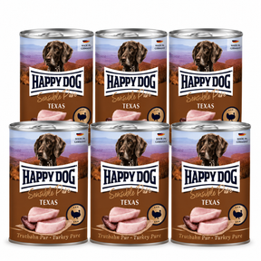 Happy Dog Pur Texas – Kalkkuna 6 x 400g