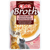 Ciao Chicken broth with chicken & salmon kissalle 40 g MAISTELUPAKKAUS