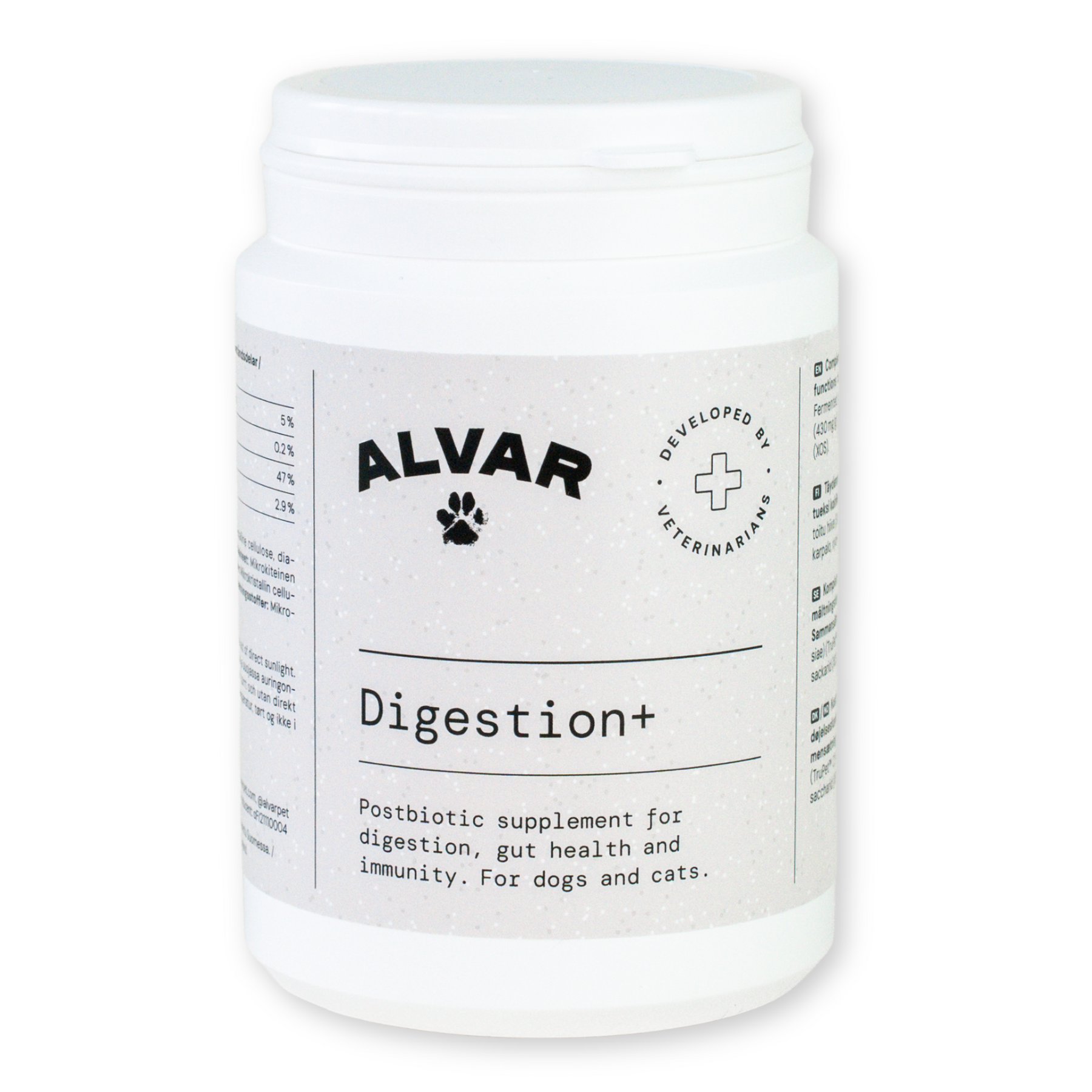 Alvar Pet Digestion+ lisäravinne koiralle ja kissalle 100 g
