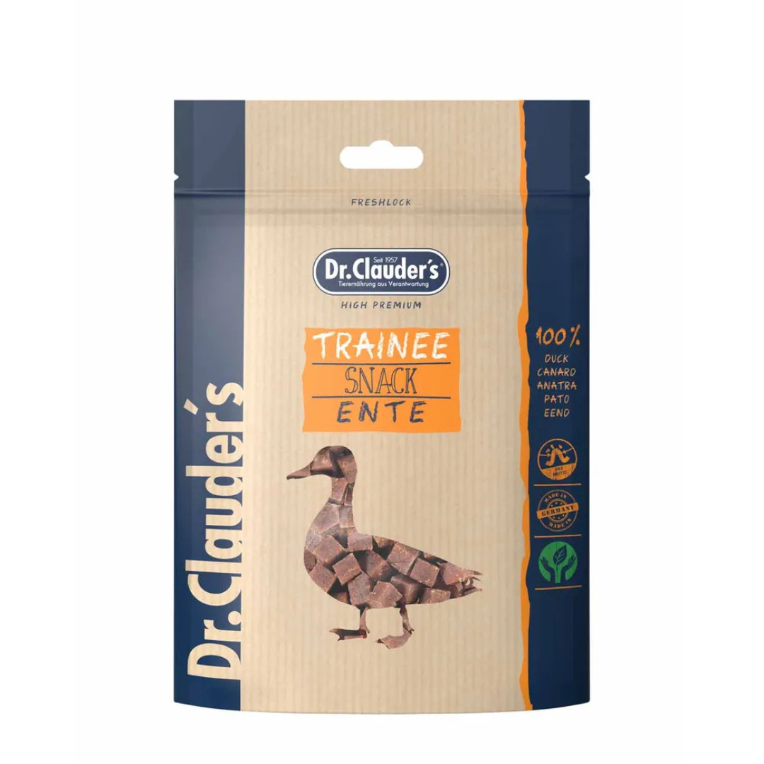 Dr. Clauder’s Trainee Snack Ankka 80 g koiralle ja kissalle