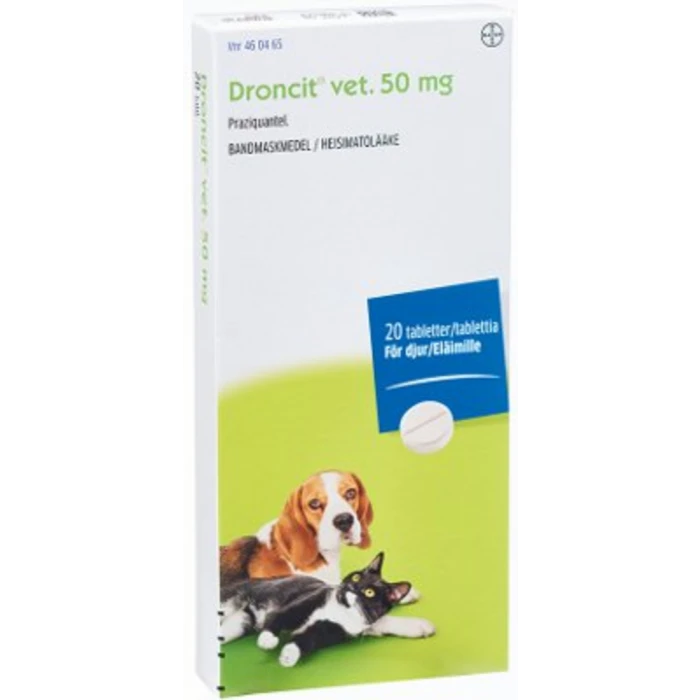 Droncit vet 50 mg 20 fol tabletti