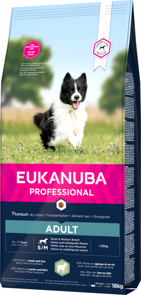 Eukanuba Canine Adult Small & Medium Lamb & Rice