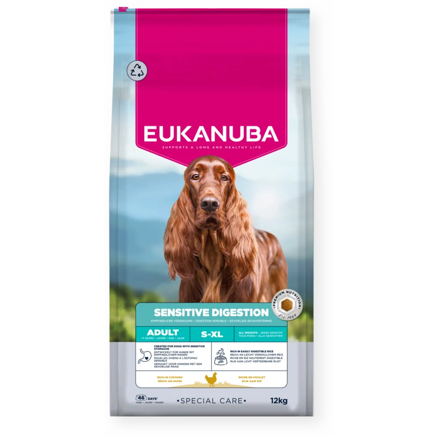 Eukanuba Special Care Sensitive Digestion Adult koiran kuivaruoka 12 kg