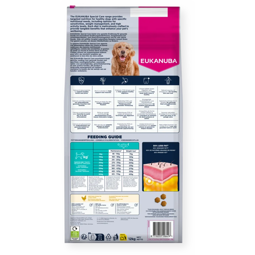 Eukanuba Special Care Overweigth Adult koiran kuivaruoka 12 kg