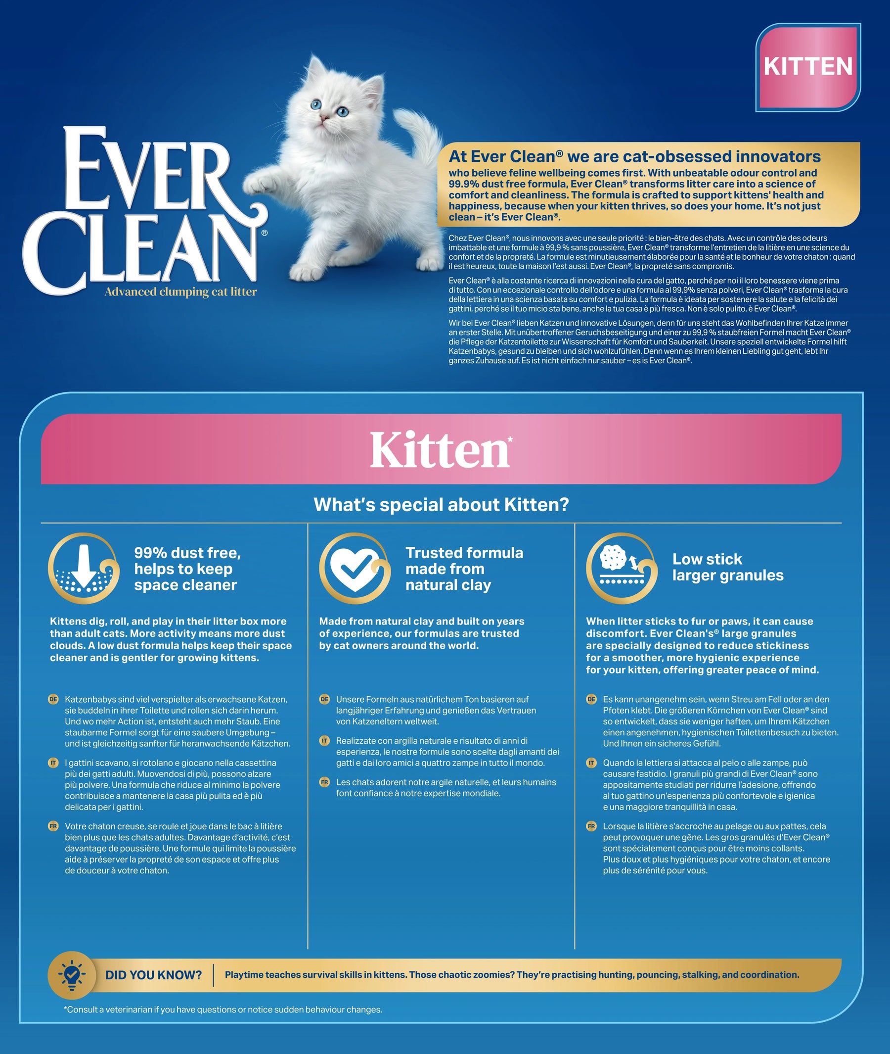 Ever Clean Kitten kissanhiekka 10 L