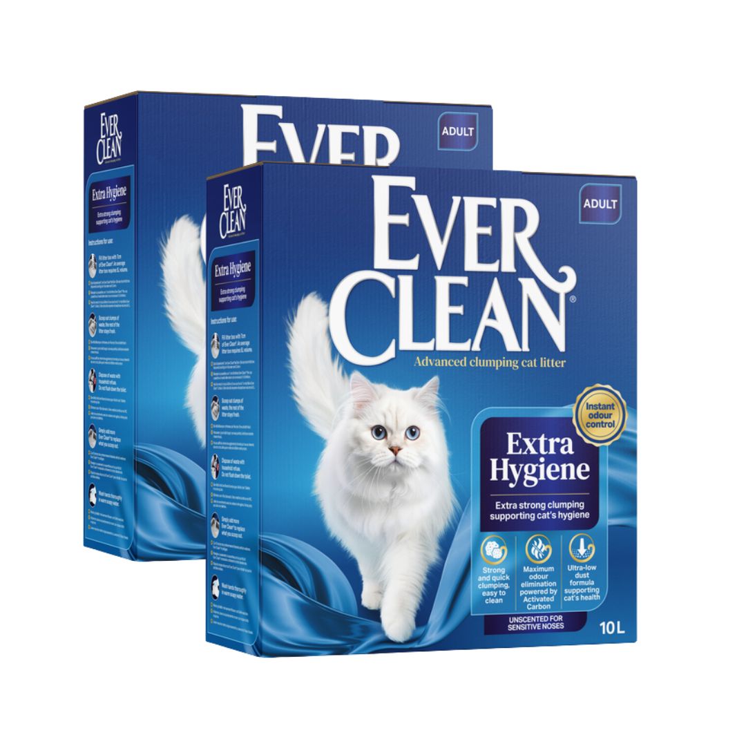 Ever Clean Unscented Extra Strong kissanhiekka 2 x 10 L TUPLAPAKKAUS