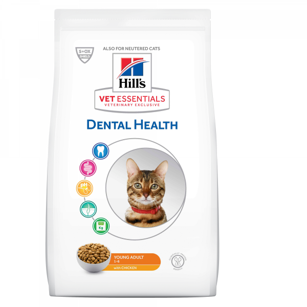Hill's Vet Essentials Young Adult Dental Health kissalle 1,5 kg PÄIVÄYSTARJOUS