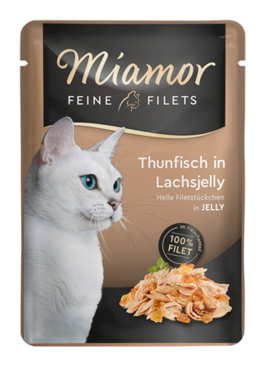 Miamor Feine Filets in Jelly tonnikalaa lohihyytelössä 24 x 100 g