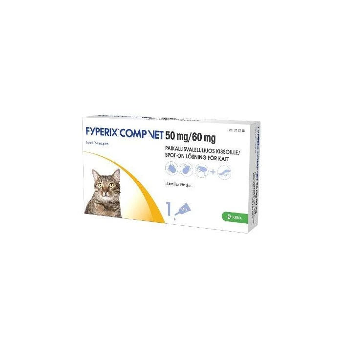 Fyperix Comp vet 50 mg / 60 mg 1 kpl paikallisvaleluliuos kissoille