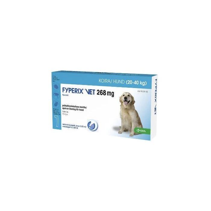 Fyperix vet 268 mg 2.68 ml paikallisvaleluliuos 20-40 kg koirille