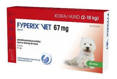 Fyperix vet 67 mg 0.67 ml paikallisvaleluliuos 2-10 kg koirille
