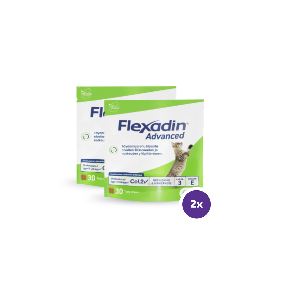 Flexadin advanced kissalle 2 x 30 purutablettia TUPLAPAKKAUS