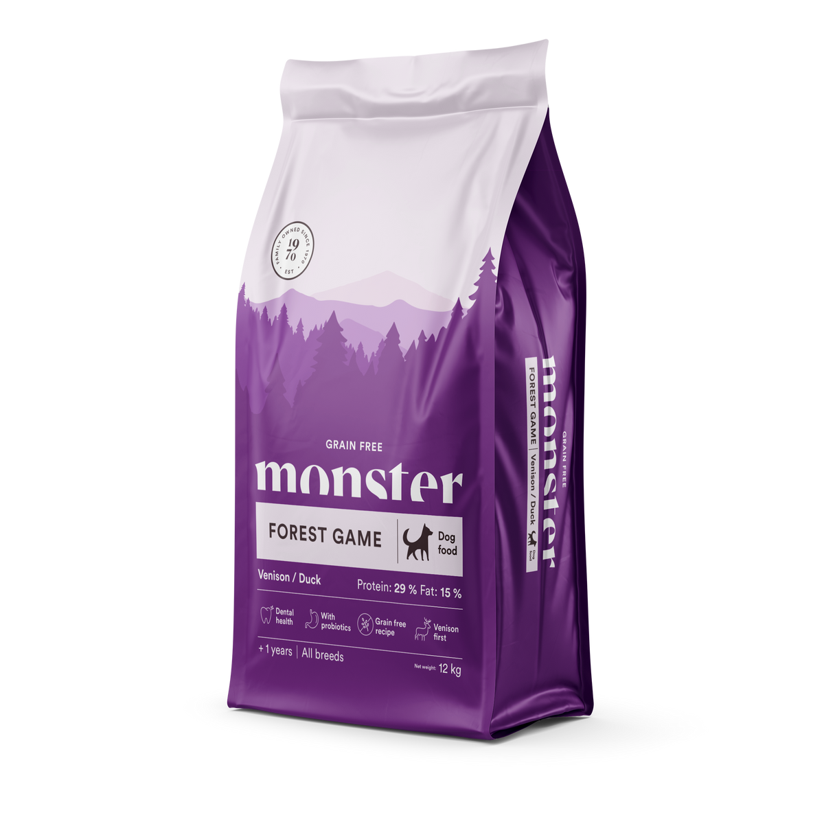 Monster Dog Grain Free Forest Game Venison-Duck koiralle
