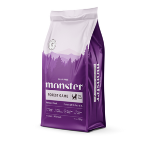 Monster Dog Grain Free Forest Game Venison-Duck koiralle