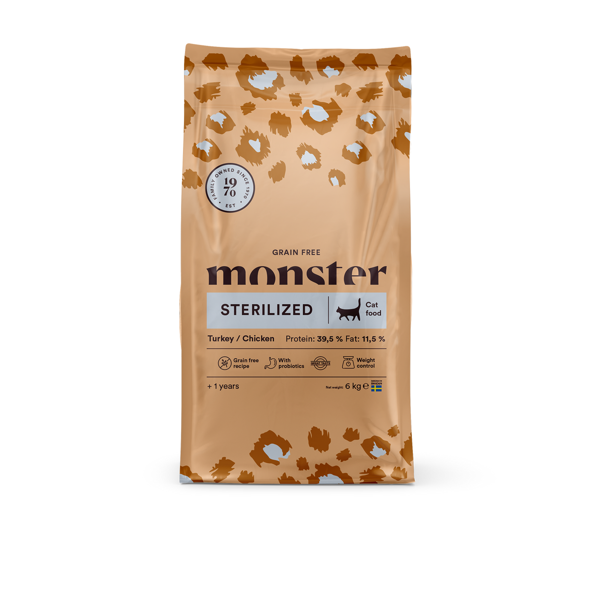 Monster Cat Grain Free Sterilized Turkey-Chicken kissalle