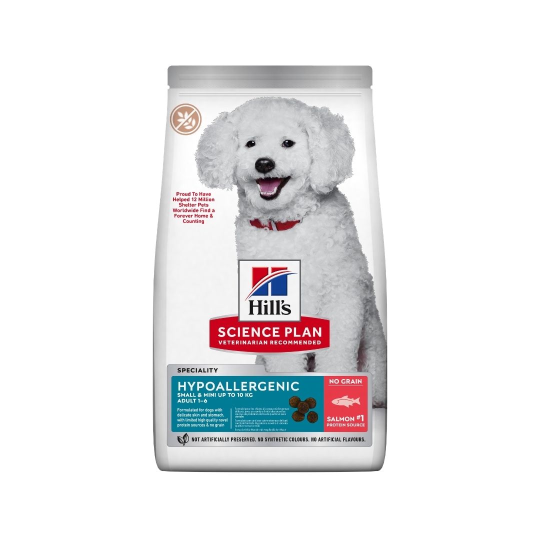 Hill's Science Plan Hypoallergenic Adult Small & Mini with Salmon kuivaruoka koiralle
