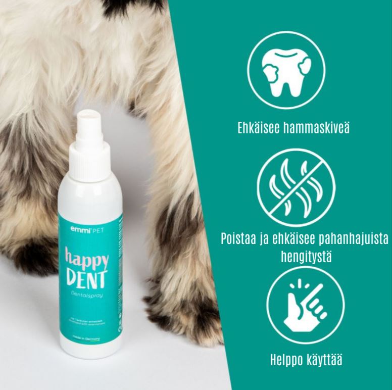 Emmi-pet Happydent hammassuihke koirille 150 ml