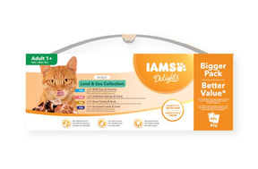 Iams Feline Delights Land & Sea Collection in Gravy