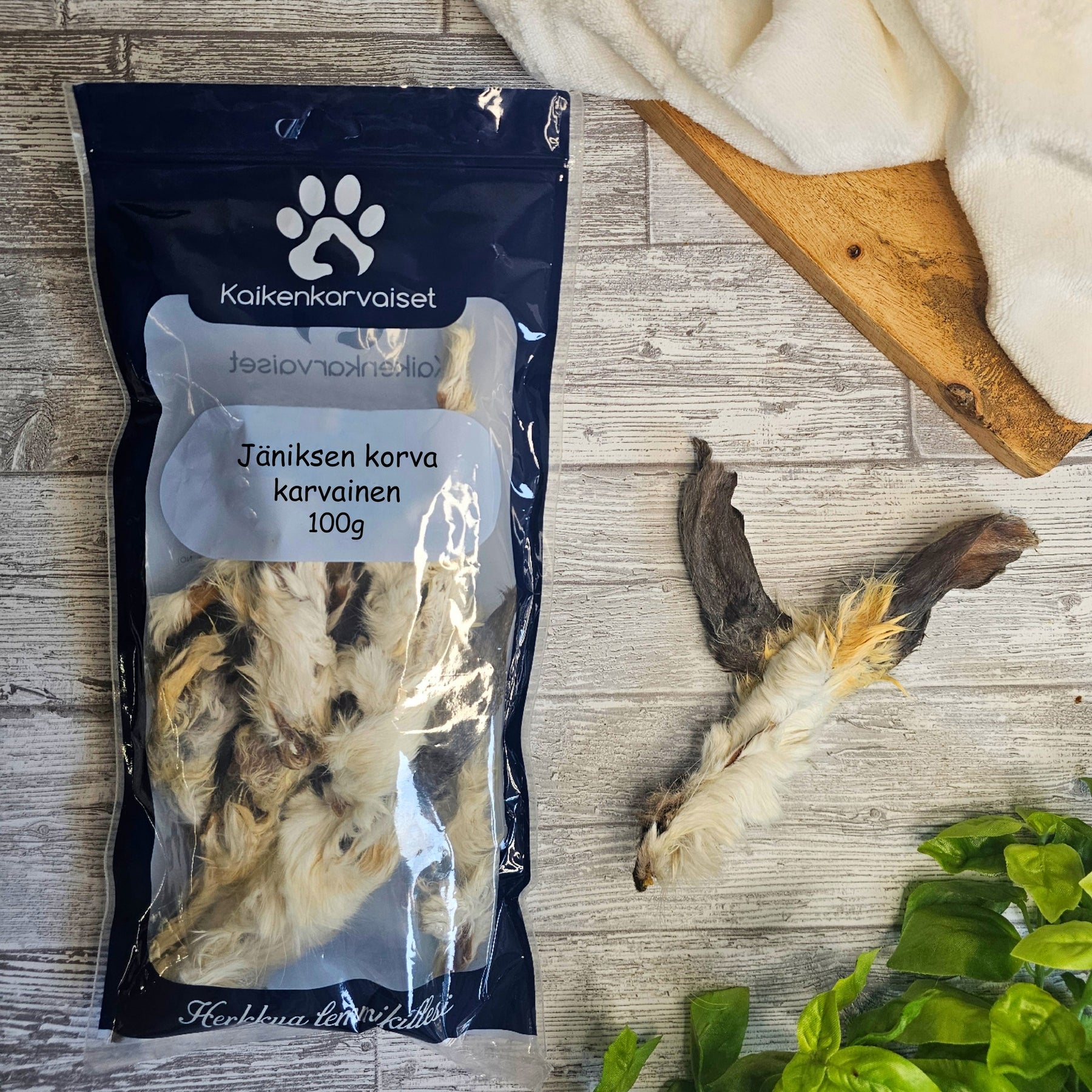 Kaikenkarvaiset Jäniksen korvat karvainen 100 g