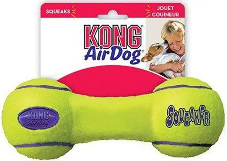 Kong AirDog Squeakair Dumbbell