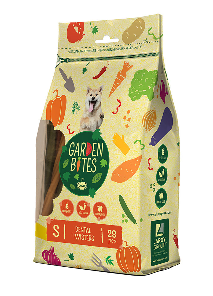 Duvo+ Garden Bites Dental Twisters Mix koiralle S 28 kpl 420 g