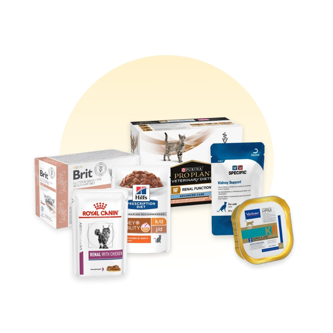 Maistelupaketti kissoille munuaisten vajaatoimintaan 6 maistelupakkausta