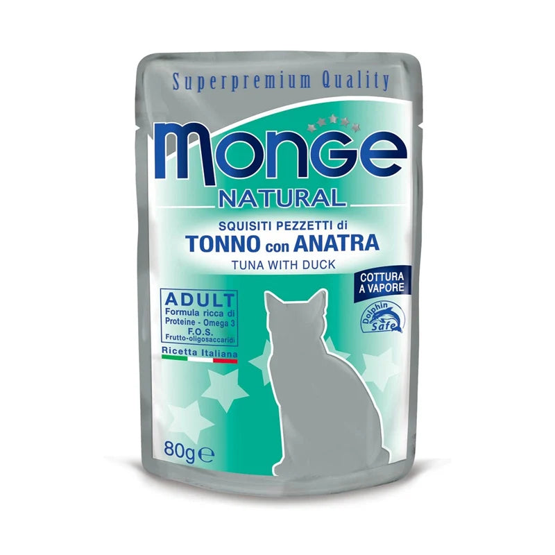 Monge Natural Tonnikala-Ankka 80 g MAISTELUPAKKAUS