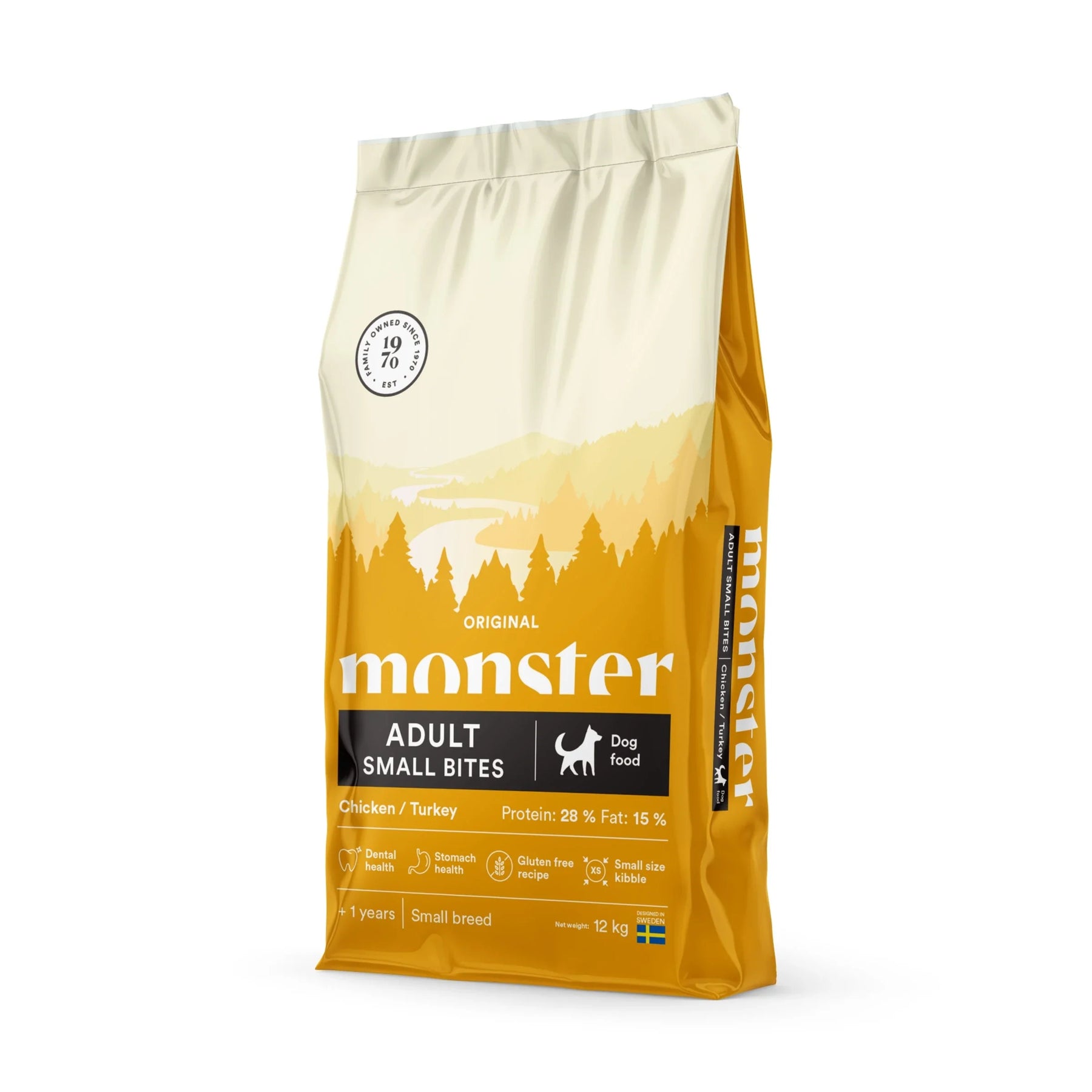 Monster Dog Original Adult Small Bites Chicken-Turkey koiralle