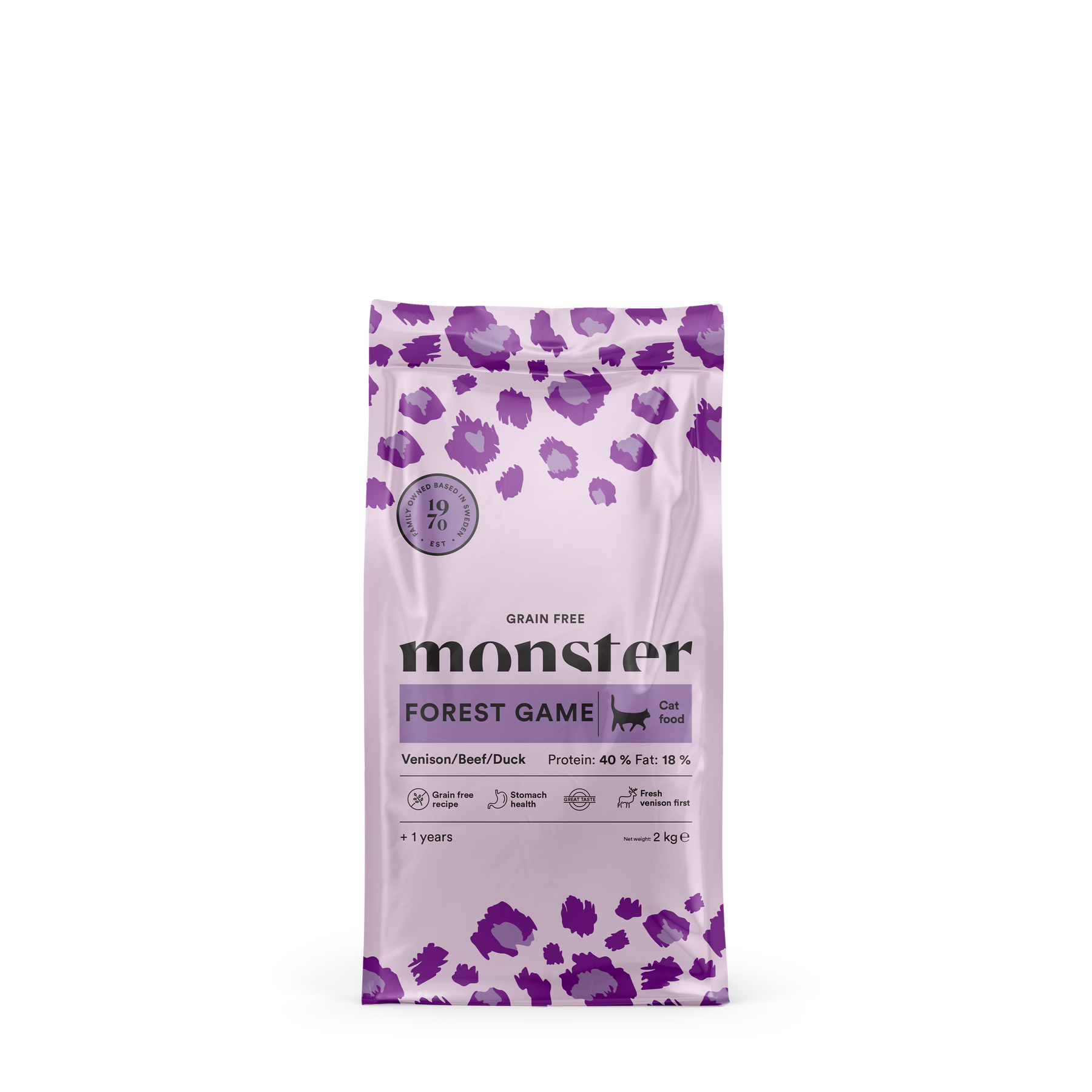 Monster Cat Grain Free Forest Game kissalle 2 kg