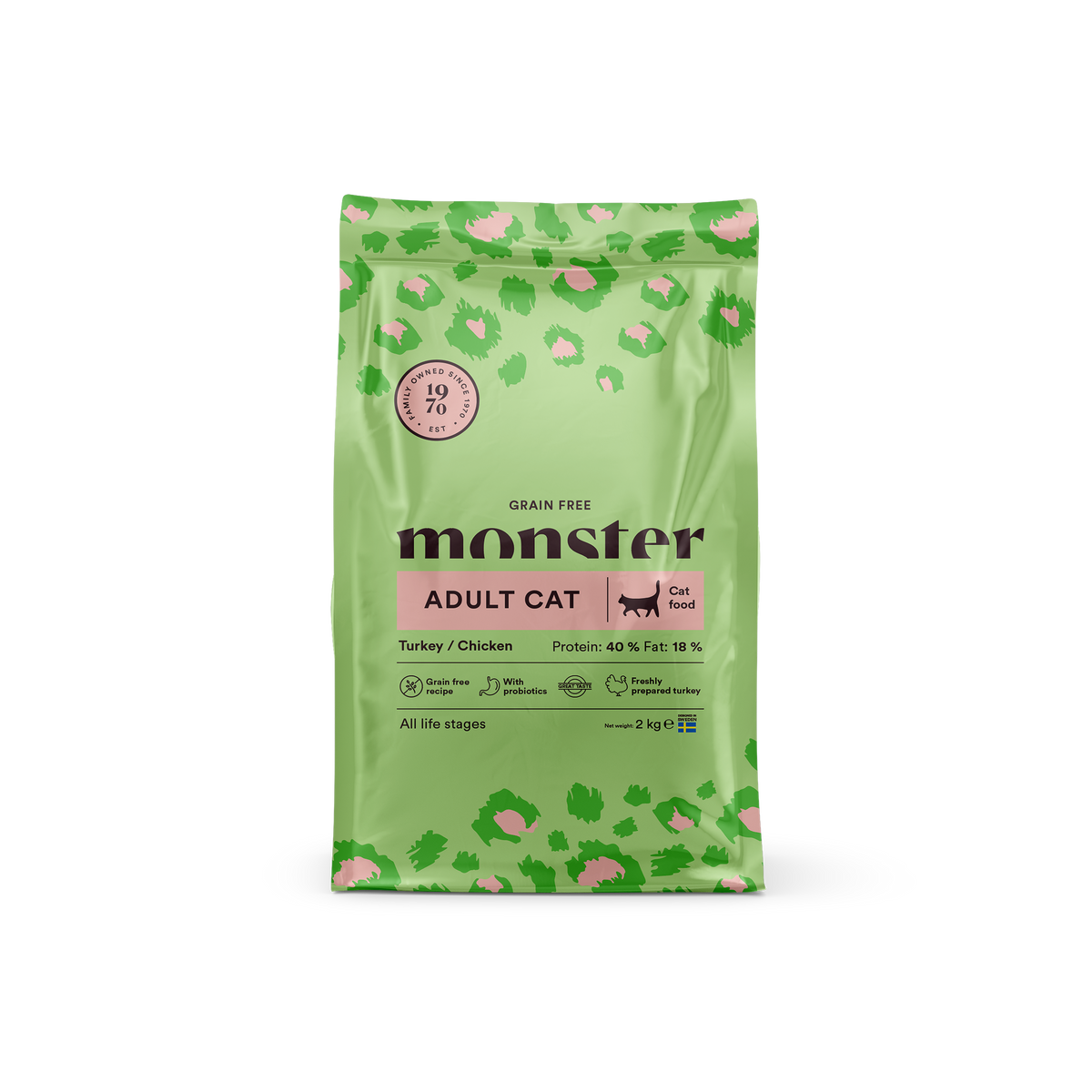 Monster Cat Grain Free Adult Turkey-Chicken kissalle