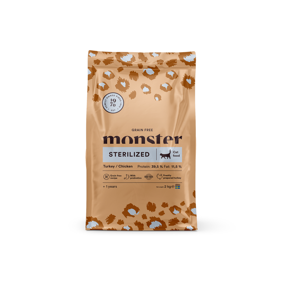 Monster Cat Grain Free Sterilized Turkey-Chicken kissalle