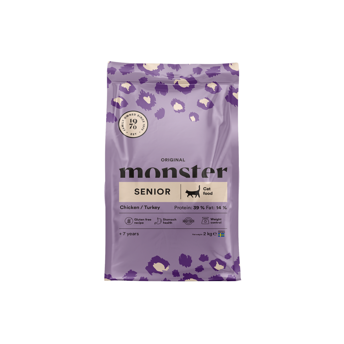 Monster Cat Original Senior Chicken-Turkey kissalle 2 kg