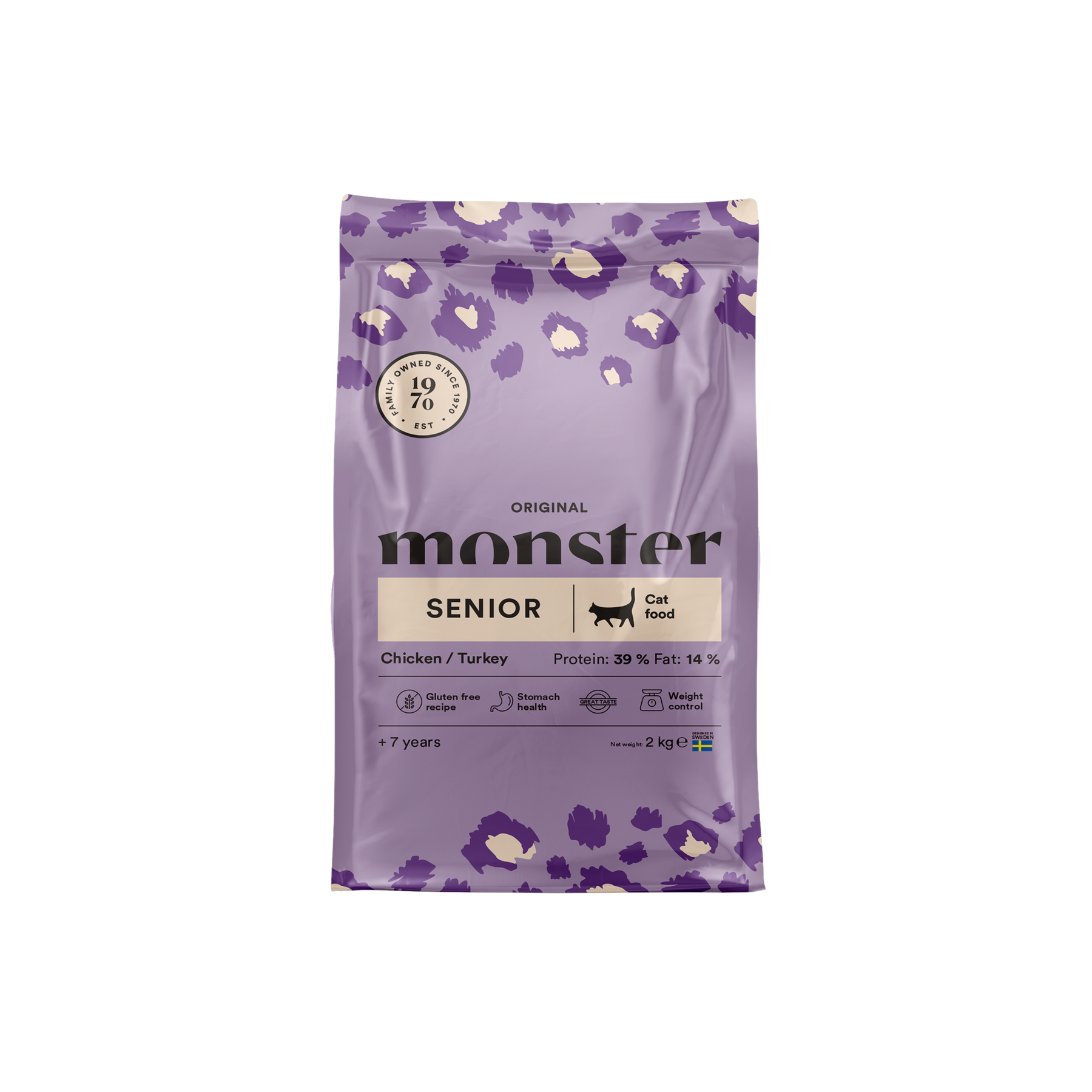 Monster Cat Original Senior Chicken-Turkey kissalle 2 kg