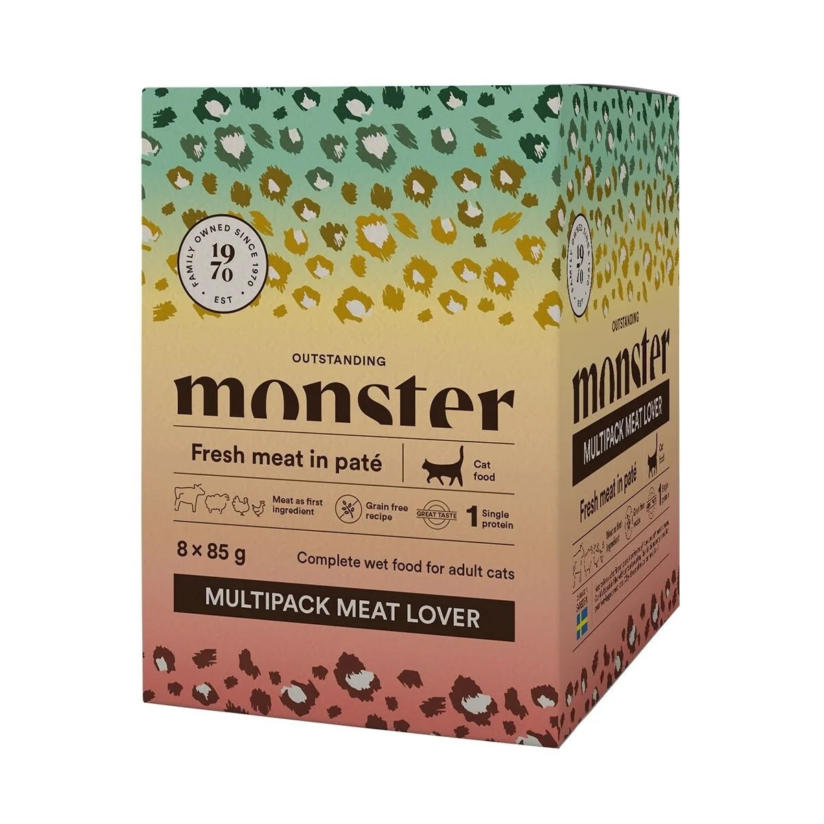 Monster Cat Pouches Adult Multipack Meat Lover kissalle 8 x 85 g