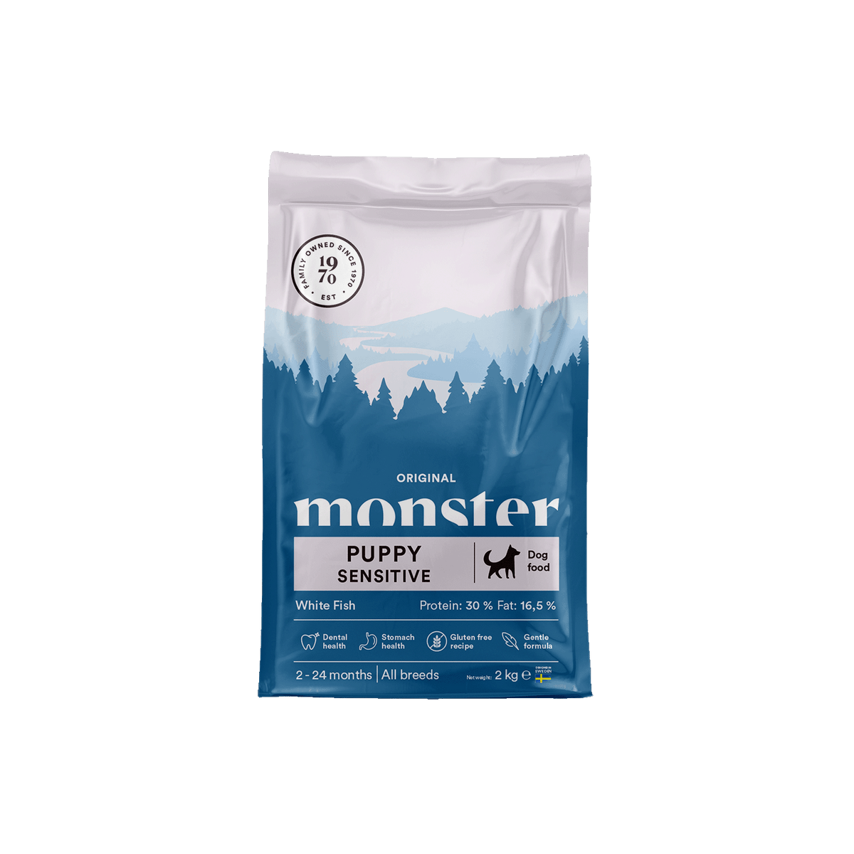 Monster Dog Original Puppy Sensitive White Fish koiralle