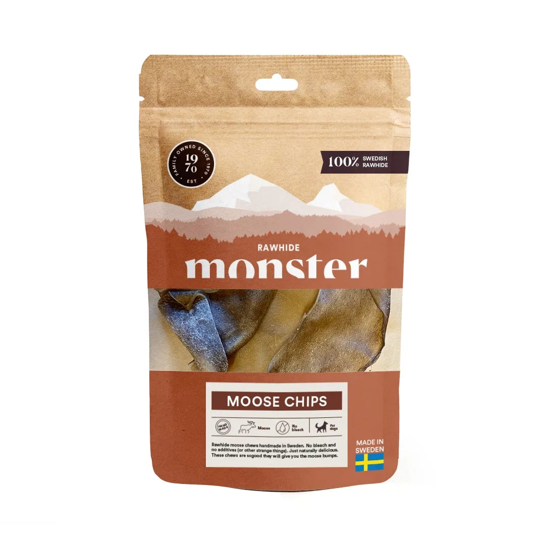 Monster Rawhide Moose Chips Bag 10 kpl