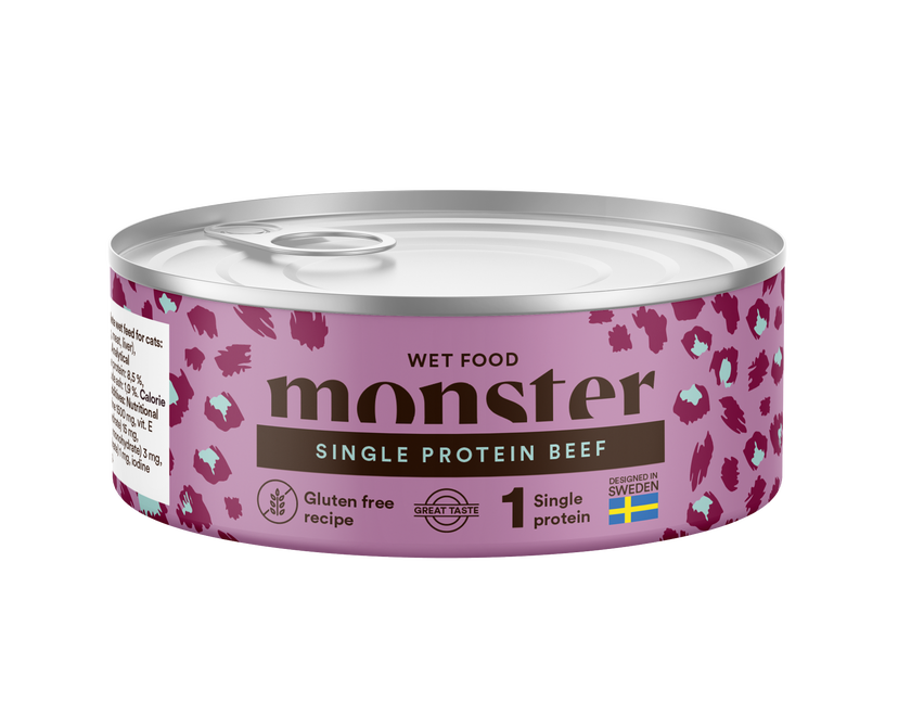 Monster Cat Adult Single Protein Beef kissalle 100 g MAISTELUPAKKAUS
