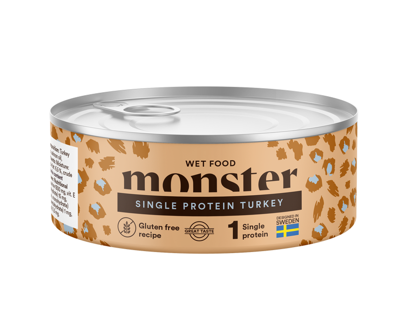 Monster Cat Adult Single Protein Turkey kissalle 100 g MAISTELUPAKKAUS