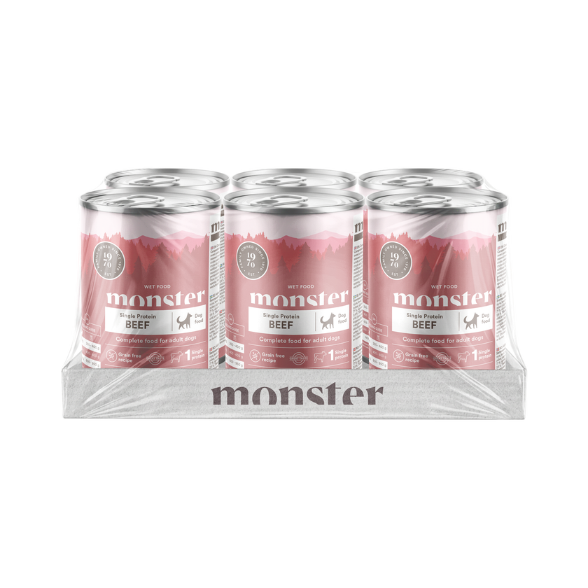 Monster Dog Adult Single Protein Beef koiralle 6 x 400 g