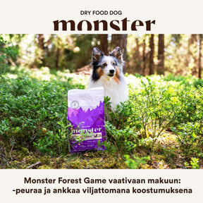 Monster Dog Grain Free Forest Game Venison-Duck koiralle 2 kg